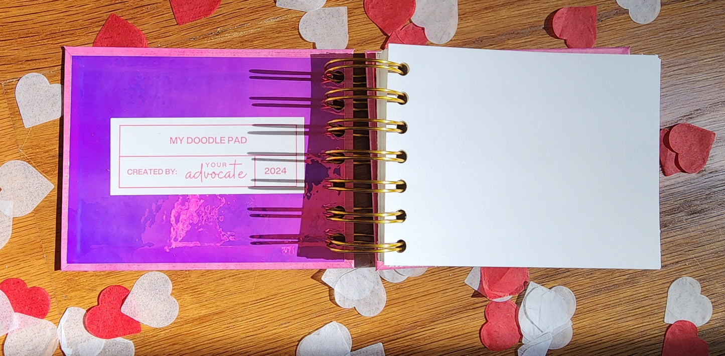 My Doodle Pad - Brushed Pink Print